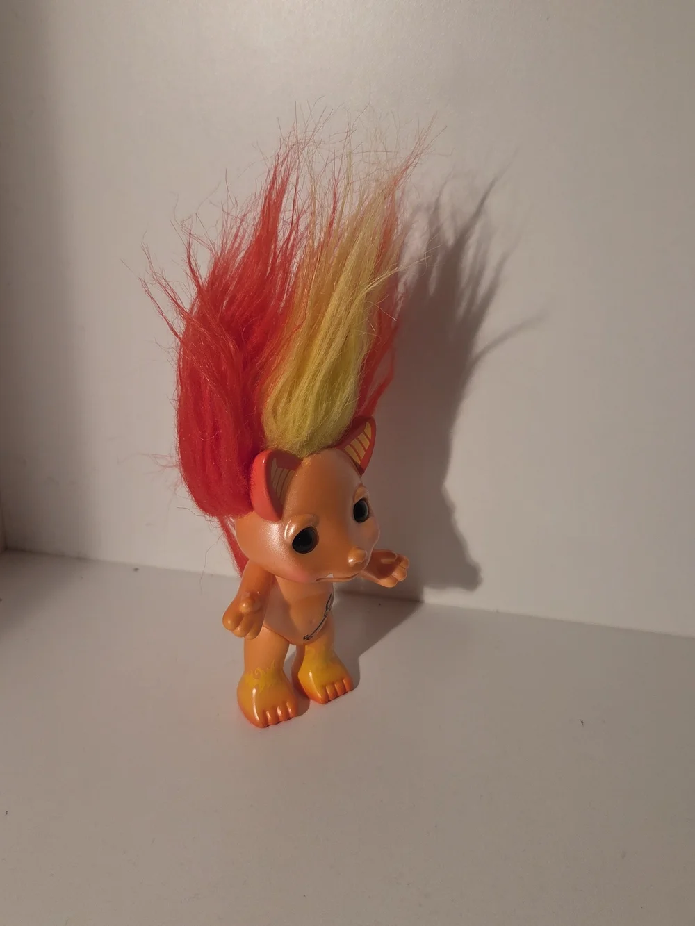 Lil D Firesprite Flame-Top Kids Hair & Skin Toy Figure - Orange